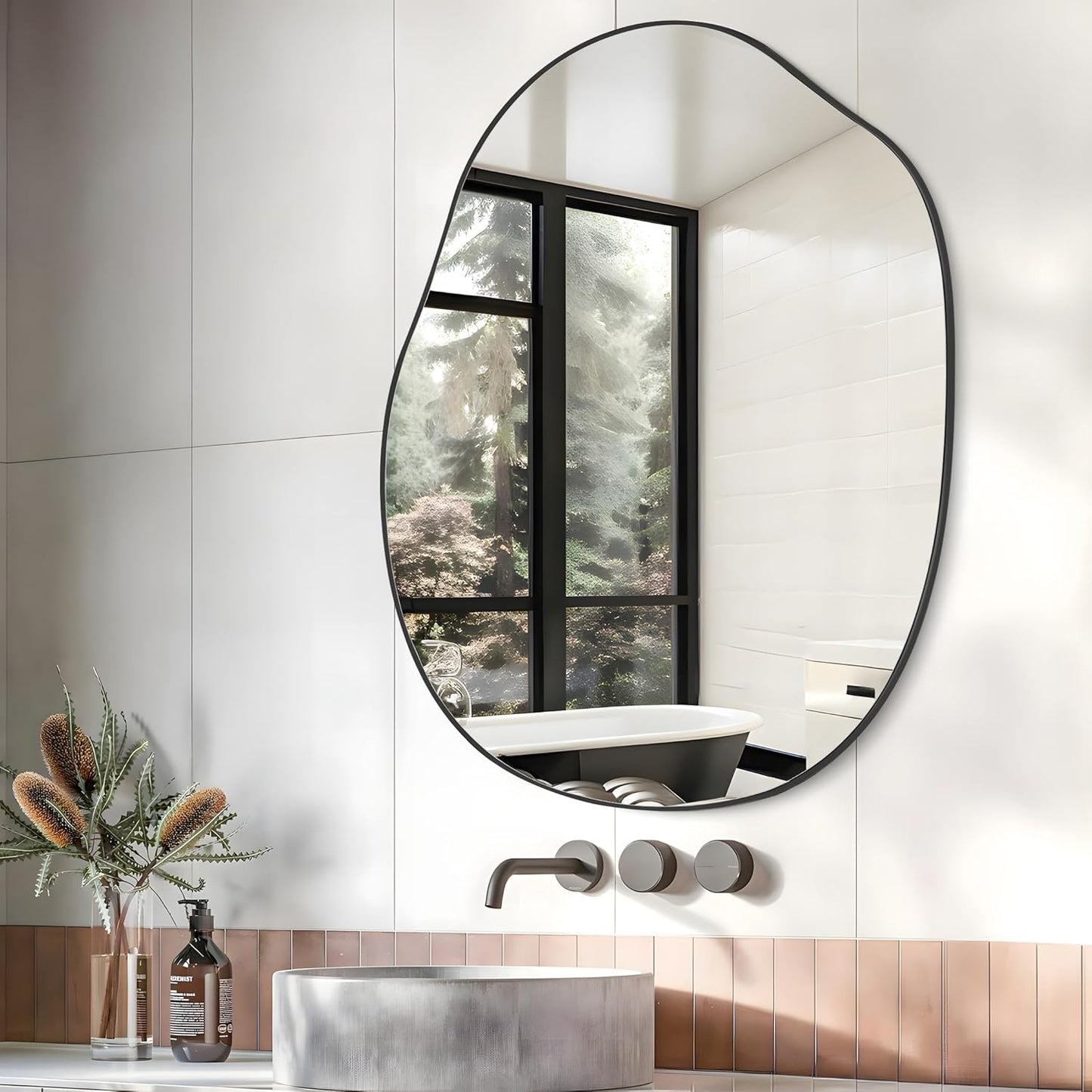 Asymmetrical Accent Mirror