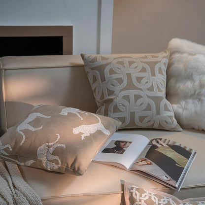 Cheetah Jacquard Throw Pillow