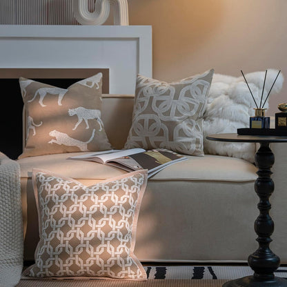 Cheetah Jacquard Throw Pillow