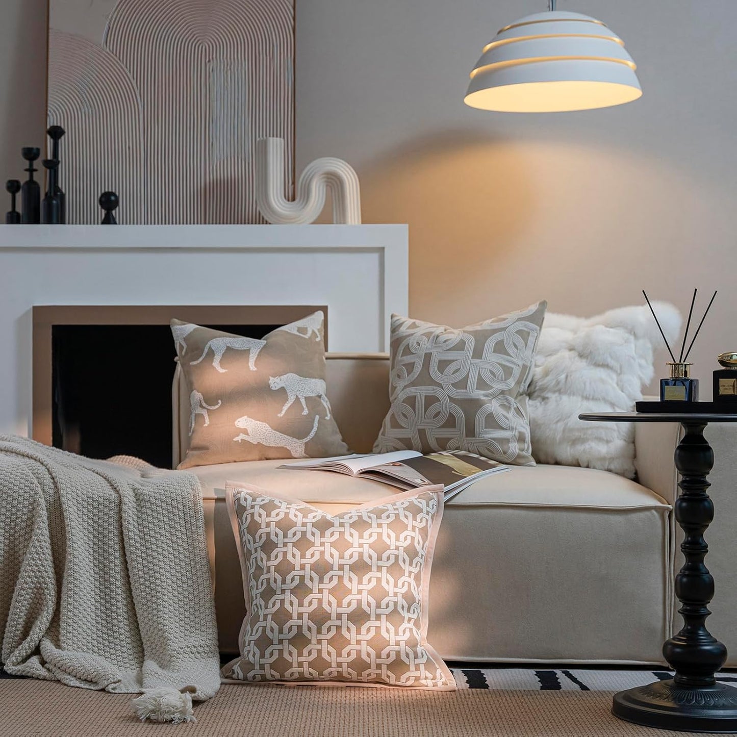 Cheetah Jacquard Throw Pillow