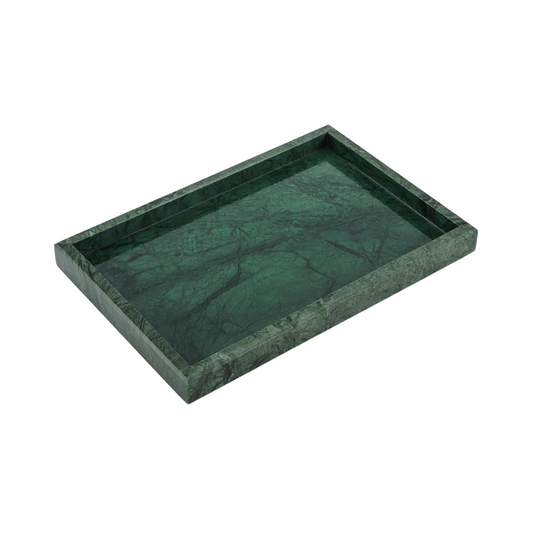 Helena Dark Green Marble Tray