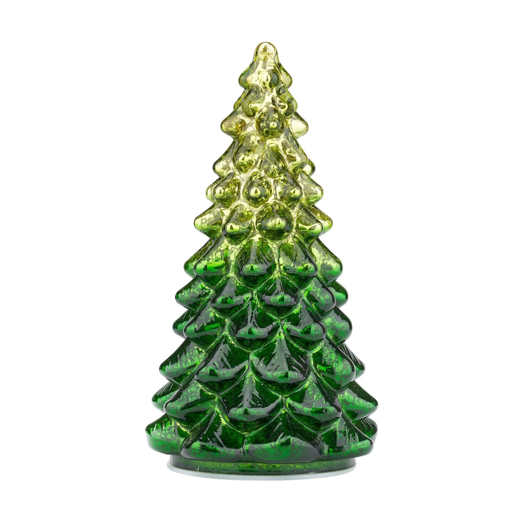 Green Glass Christmas Tree